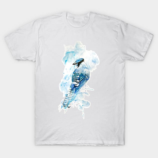 Blue Jay rainy day T-Shirt by MoanaMatron